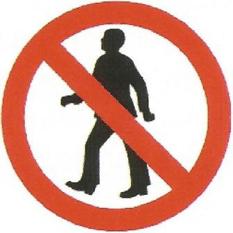No access for pedestrians No access for pedestrians