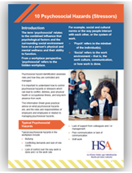 Managing Psychosocial Hazards in the Workplace 2023 thumbnail