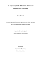 Effects of Stress and Fatigue on Irish Farm Safety thumbnail