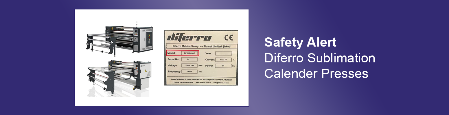Safety Alert - Diferro Sublimation Calender Presses